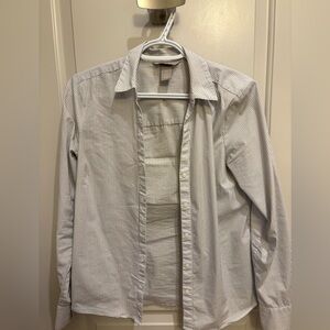 H&M Striped Button-Up Shirt